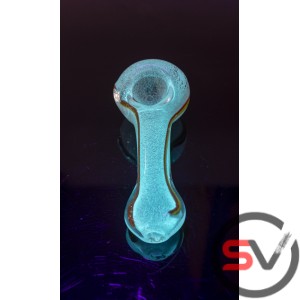 DARK IN GLOW RASTA FLOW HAND PIPE 4inch